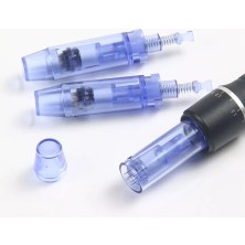 5ADET 12 Pin Dermapen Iğne Kartuşu Mavi Soketli