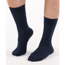 Secret Moda Doğal Pamuk Terleme Yapmayan Erkek Pamuk Soket Çorap Lacivert