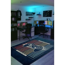 Homshtag Büyük Düşün Pamuklu Dokuma Tabanlı Yıkanabilir Kaymaz Dekoratif Oyuncu Halısı