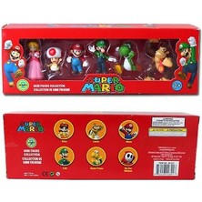 Takım Süper Mario, Luigi, Yoshi, Mantar Eşek Pvc Figure Oyuncaklar(Yurt Dışından)