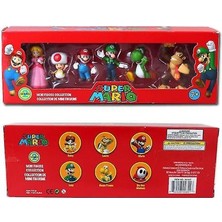 Takım Süper Mario, Luigi, Yoshi, Mantar Eşek Pvc Figure Oyuncaklar(Yurt Dışından)