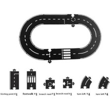 Dıy Araba Oyun Mat Yol Pvc Bulmacalar Esnek Şehir Yol Yarışı Araba (Yurt Dışından)