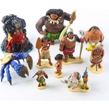 10 Adet Moana Figure Oyuncak Bebekler Çocuklar (Yurt Dışından)