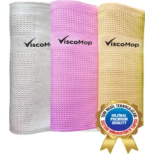 Viscomop Orjinal Baskılı 3'lü Mikrofiber Temizlik Bezi