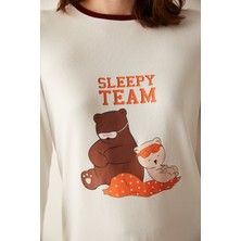 Penti Çok Renkli Sleepy Team Termal Pijama Takımı