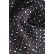 ALTINYILDIZ CLASSICS Erkek Siyah Desenli Mendil