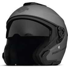 Harley-Davidson Maywood Ii Sun Shield H33 3/4 Helmet - Matte Black Silver
