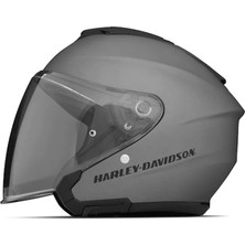 Harley-Davidson Maywood Ii Sun Shield H33 3/4 Helmet - Matte Black Silver