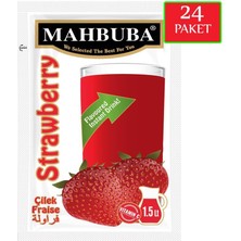 Mahbuba Çilek Aromalı Soğuk Toz İçecek 24x9gr