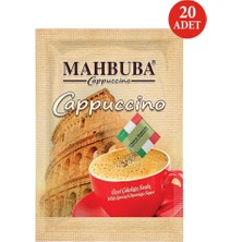 Mahbuba Coffee Çikolata Soslu Bol Köpüklü Granule Cappuccino Hazır Kahve 20x25gr