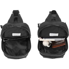 Smart Bags Smartbags Gumi Kumaş  Vücut Çantası 2022-8655 Siyah
