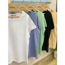 Woorage  Çocuk Basic Kısa Kol T-Shirt 5203 Mint