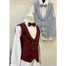 Mojo Bebek Erkek Çocuk Cepli Spor Yelekli Takım 20439 Bordo