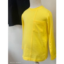 Woorage Erkek Çocuk Basic Uzun Kol T-Shirt 1115 Sarı