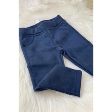 Cuties Kız Bebek Süet Tayt 3071 Lacivert