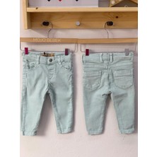 Mojo Erkek Bebek Dar Paça Kot Pantolon 15052 Mint