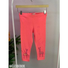 Mojo Bebek Kız Çocuk 1-8 Yaş Zürafa Baskılı Tayt 9224 Fuşya