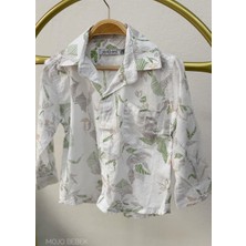 Mojo Bebek Mojo Erkek Bebek 1-4 Yaş Karışık Desenli Cepli Gömlek 22104 Ekru