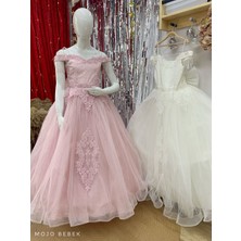 Kanilla Kız Çocuk 2-10 Yaş  Tarlatanlı Gelinlik 2179 Pudra