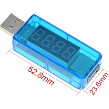 Cin LED Göstergeli USB Tester - USB Voltmetre, Ampermetre