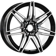 Emr EMR-A361-05 9.0X19"-5X112 ET48 66.6 Black Diamond Jant (4 Adet)