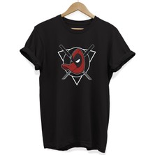 Remonz Deadpool The Duck Baskılı Pamuk Büyük Beden Tişört
