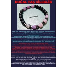 Gümüştel El Sanatları Orijinal Doğal Taş Bileklik Akik Hematit Oniks Sürpriz Hediyeli