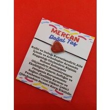 Gümüştel El Sanatları Mercan Kalp Doğal Taş Bileklik