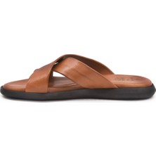 Lider Shoes Faruk Karar 6054 Taba Erkek Terlik