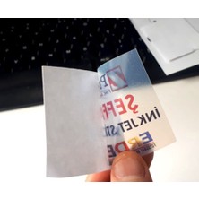 Zprint Yarı Şeffaf Yapışkanlı Sticker Fotoğraf Kağıdı Yırtılmaz Plastik A4 10 Yaprak