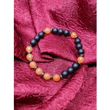 Gümüştel El Sanatları Aventurin Hematit Oniks Doğal Taş Bileklik 8mm