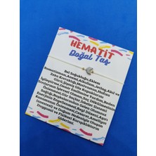 Gümüştel El Sanatları Hematit Taşı Doğal Taş Bileklik Çavuş Kesim