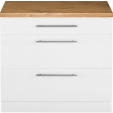 Reggio Atelier Ada Mutfak Çekmeceli Mutfak Dolabı - Salon Mutfak Dolapları Çok Amaçlı Dolaplar 80 cm