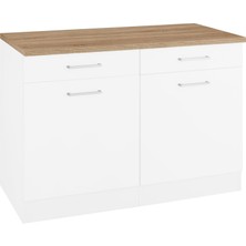 Reggio Atelier Mutfak Masası Çok Amaçlı Dolap Bar Masası Ada Mutfak 120 cm