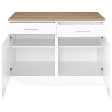 Reggio Atelier Mutfak Masası Çok Amaçlı Dolap Bar Masası Ada Mutfak 120 cm