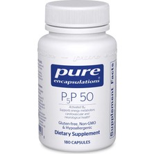 Pure Encapsulations P5P ( Pyridoxal 5 Phosphate ) Activated Vitamin B6 Hypoallergenic 180 Capsules B6 Vitamini Aktif Form