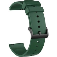 Basias Amazfit Bip-Bip Lite-Bip U Pro (20MM)KLASIK Silikon Tokalı Kordon