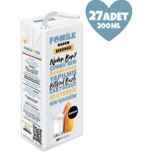 Fomilk Badem Sütü 200 Ml X27 Glutensiz Bitkisel Bazlı Laktozsuz Vegan Şekersiz