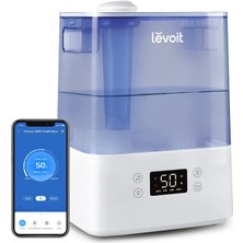 Levoıt Classic 300S 6l Çocuklar Için Üstten Doldurmalı Ortam Nemlendirici, App & Alexa Ile, 47M² Için 60H, 26DB Ultra Sessiz Uyku ve Otomatik Modu, Zamanlayıcı, Mavi