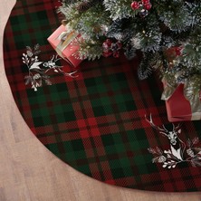 Adawall Tartan Geyiği Çam Ağacı Altı Örtüsü TS403