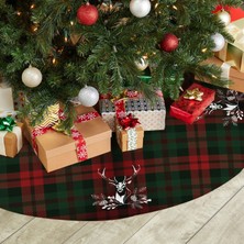Adawall Tartan Geyiği Çam Ağacı Altı Örtüsü TS403