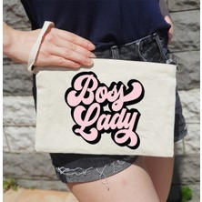 Pekshop Clutch Çanta - Boss Lady Yazılı Astarlı Makyaj Çantası