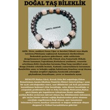 Gümüştel El Sanatları Orijinal Doğal Taş Bileklik Akik Hematit Sürpriz Hediyeli