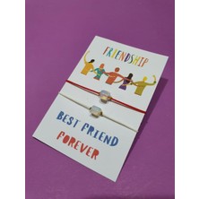 Gümüştel El Sanatları Dostluk Opal Doğal Taşlı Ip Bileklik