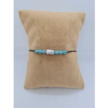 Gümüştel El Sanatları Havlit & Turkuaz Doğal Taş Bileklik