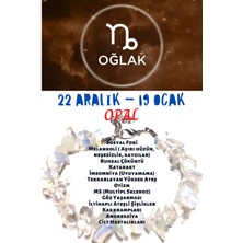 Gümüştel El Sanatları Burç Taşı Oğlak Burcu Opal Taşı Bileklik