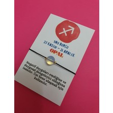 Gümüştel El Sanatları Yay Burcu Opal Doğal Taş Ip Burç Bilekliği