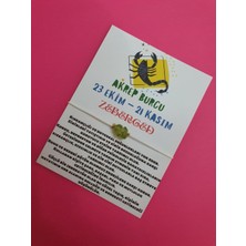 Gümüştel El Sanatları Akrep Burcu Zeberced Doğal Taşlı Ip Burç Bilekliği