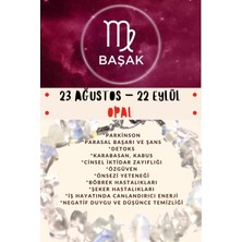 Gümüştel El Sanatları Burç Taşı Başak Burcu Opal Taşı Bileklik