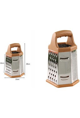 Haitun 1 Adet Paslanmaz Çelik Altı Taraflı Taze Çok Fonksiyonlu Öğütücü Mutfak Patates Tel Kesici Dilimleme Zencefil Sarımsak Öğütücü Mutfak Gadget | Graters (8 Inç) (Yurt Dışından)